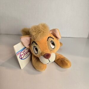 Oliver And Company Cat Kitten Stuffed Plush The Disney Store Bean Bag 7" NEW